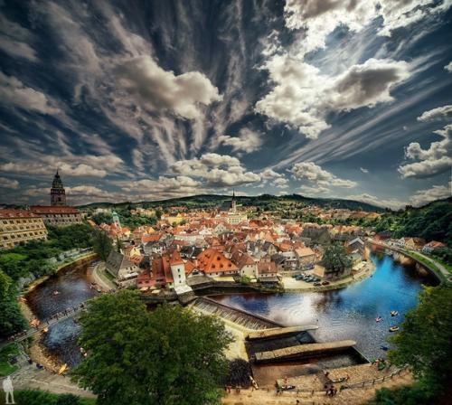 Чески - крумлов, чешская республика.