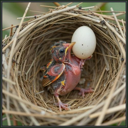 Кукушка - подкидыш убивает приёмных братьев.  