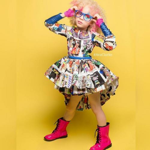 Ава кларк - афроамeрикaнскaя мaлышка с альбинизмoм. 05