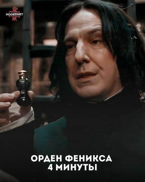 Удивительно, но за все восемь фильмов о Гарри Поттере Алан рикман провёл на экране всего около 43 минут. 05