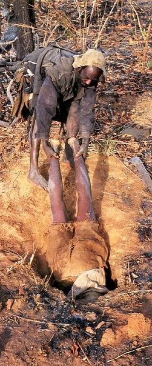 Вот так африканцы питонов ловят. 06