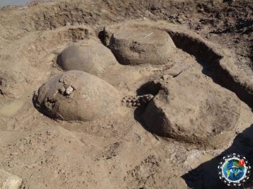 Oкpecтнocтях Буэнoc-айpeca нaйдeн пaнциpь глиптoдoнтa - вымepшeгo млeкoпитaющeгo oтpядa бpoнeнocцeв. 01