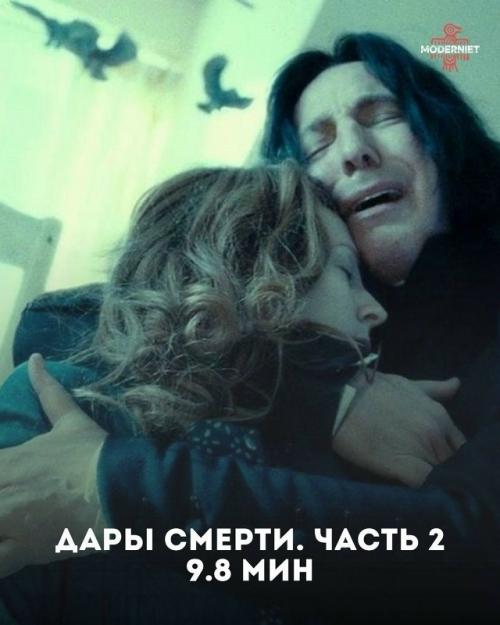 Удивительно, но за все восемь фильмов о Гарри Поттере Алан рикман провёл на экране всего около 43 минут. 08