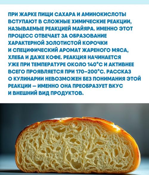 Реакция майяра - это не просто кулинарный секрет, а важнейшее превращение, дарующее любимые вкусы и ароматы. 01