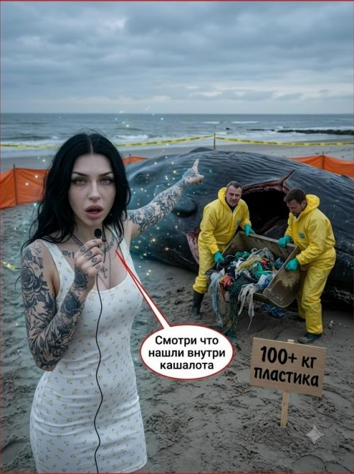 В первый день февраля 2016 года на побережье Германии был обнаружен мертвый кашалот. 01