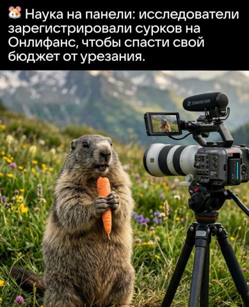 Учёным пришлось пойти на крайние меры и завести суркам аккаунт на онлифанс.  