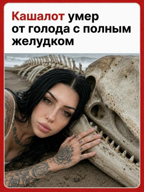 В первый день февраля 2016 года на побережье Германии был обнаружен мертвый кашалот.  