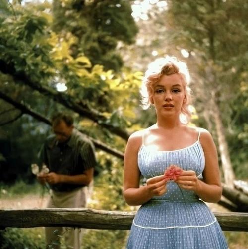 Мэрилин Монро и её муж, драматург Артур Миллер, 1957 год. 06
