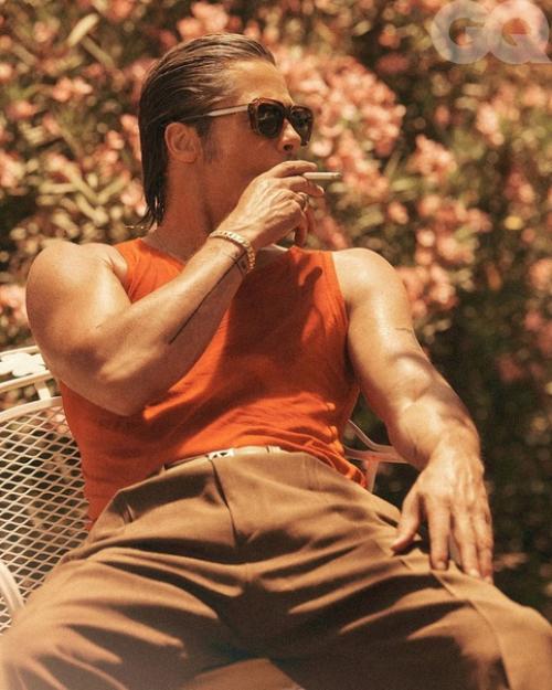 55-Летний Брэд питт стал главным героем нового номера американского GQ. 03