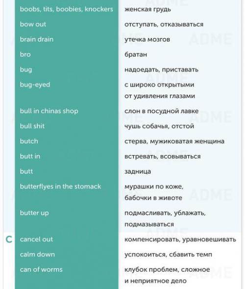 ? 150. Выражений из английского сленга. 02